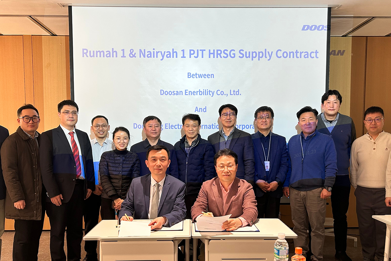Berhasil memperoleh pemasok HRSG ACWA Power Cat-A yang disetujui & ditandatangani Kontrak Pasokan HRSG untuk Saudi Rumah1 (3*M501J) & NAIRYAH1 (3*M501J) Proyek